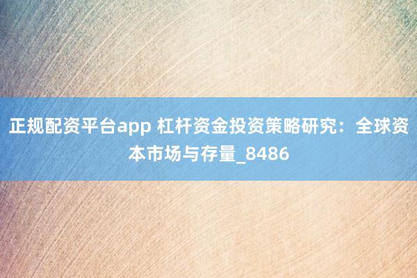 正规配资平台app 杠杆资金投资策略研究：全球资本市场与存量_8486