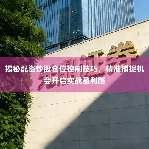 揭秘配资炒股仓位控制技巧，精准捕捉机会开启实战盈利路