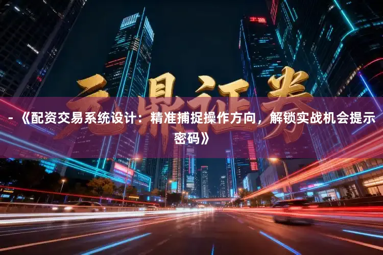 - 《配资交易系统设计：精准捕捉操作方向，解锁实战机会提示密码》