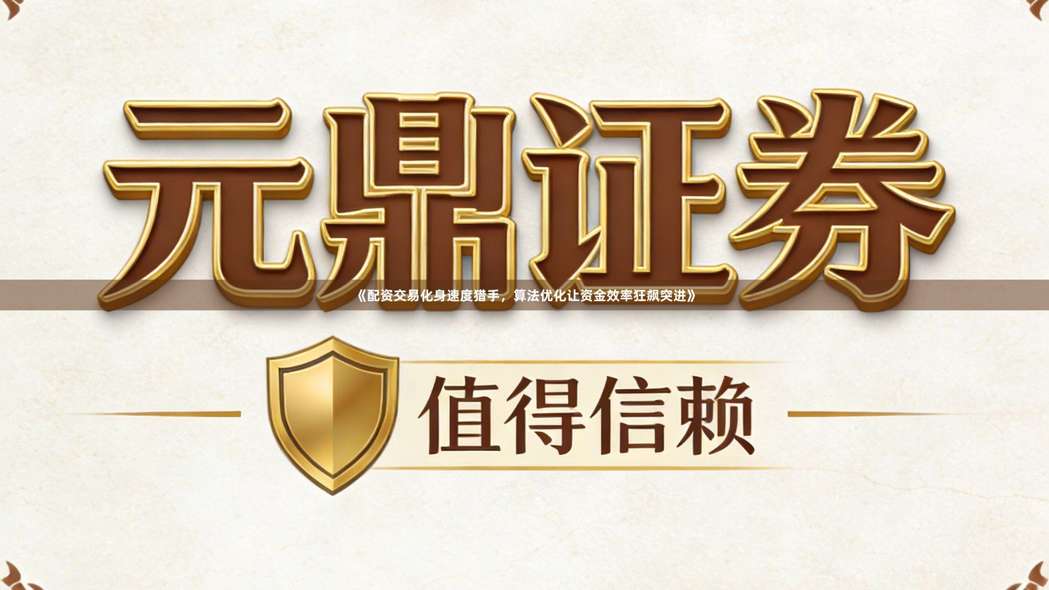 《配资交易化身速度猎手，算法优化让资金效率狂飙突进》