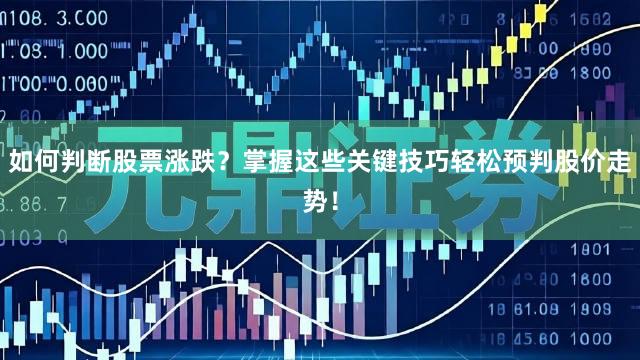 如何判断股票涨跌？掌握这些关键技巧轻松预判股价走势！